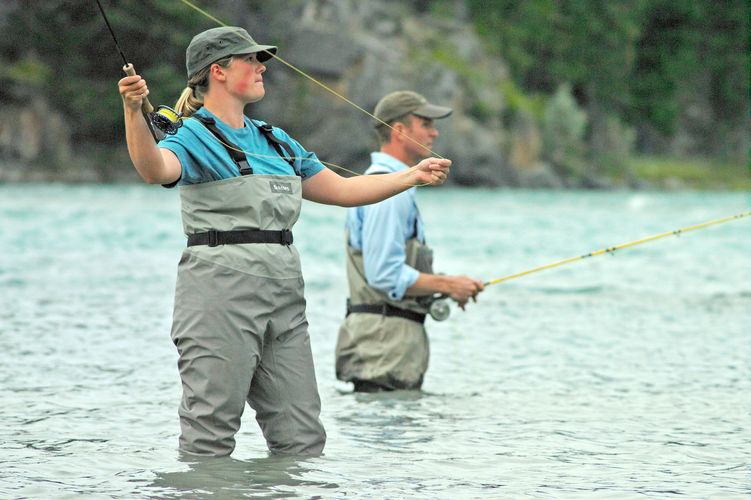 Angler im Bow River