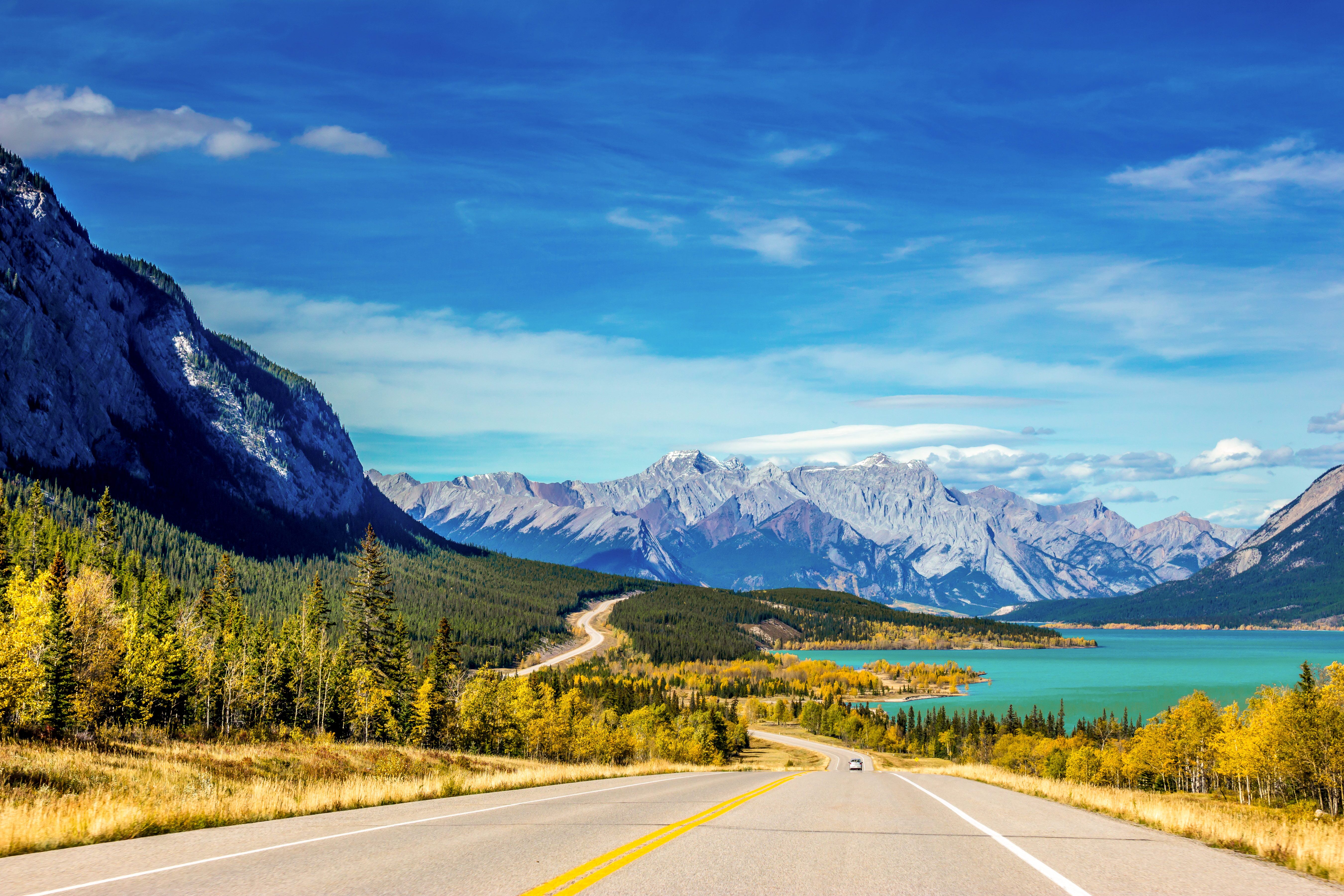 David Thompson Highway in Alberta in Kanada entdecken
