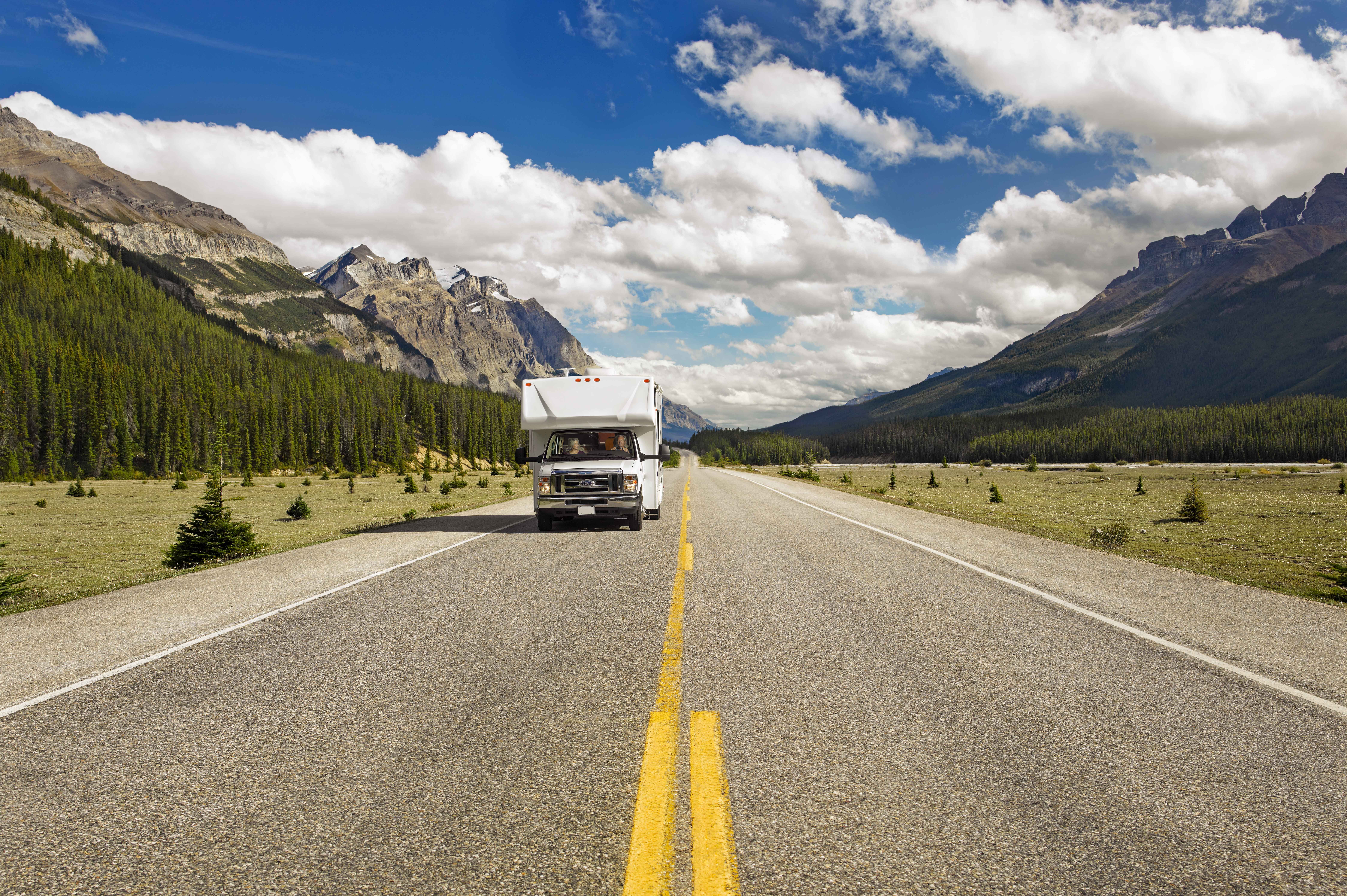 Mit dem Wohnmobil durch Icefields Parkway und die Waterfowl Lakes erkunden