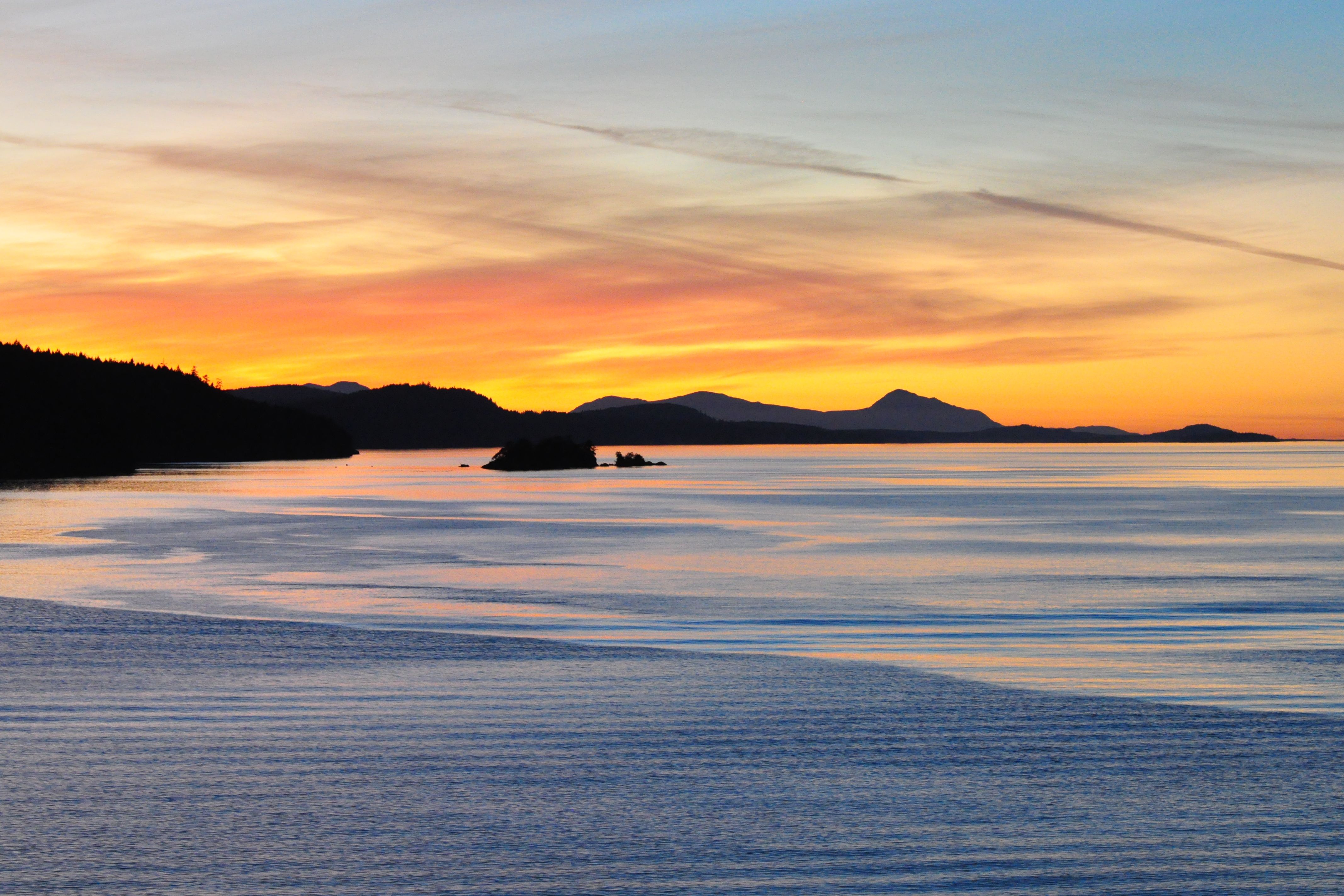 Sonnenuntergang bei Vancouver Island