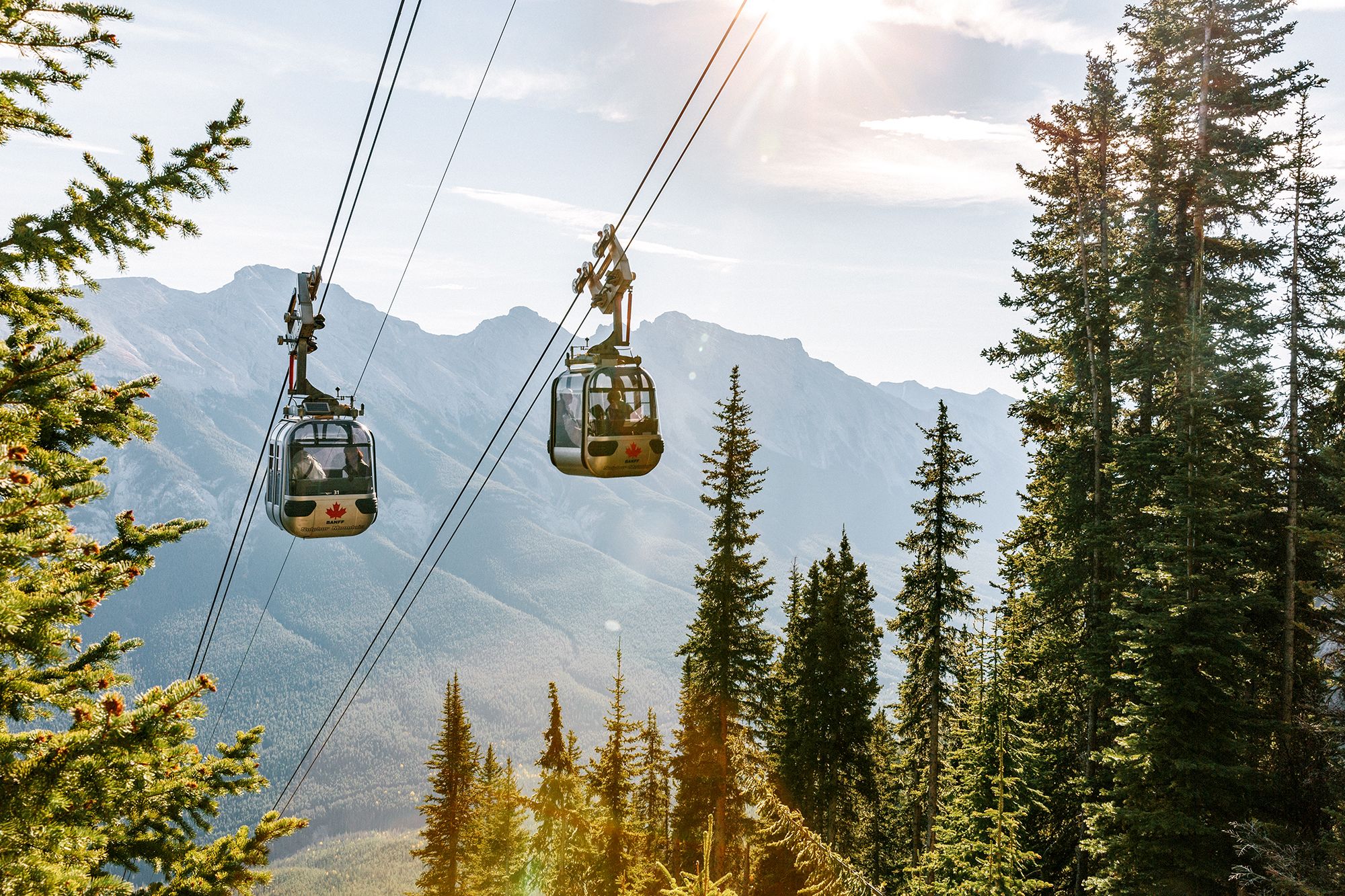 Gondeln der Banff Gondola, Alberta