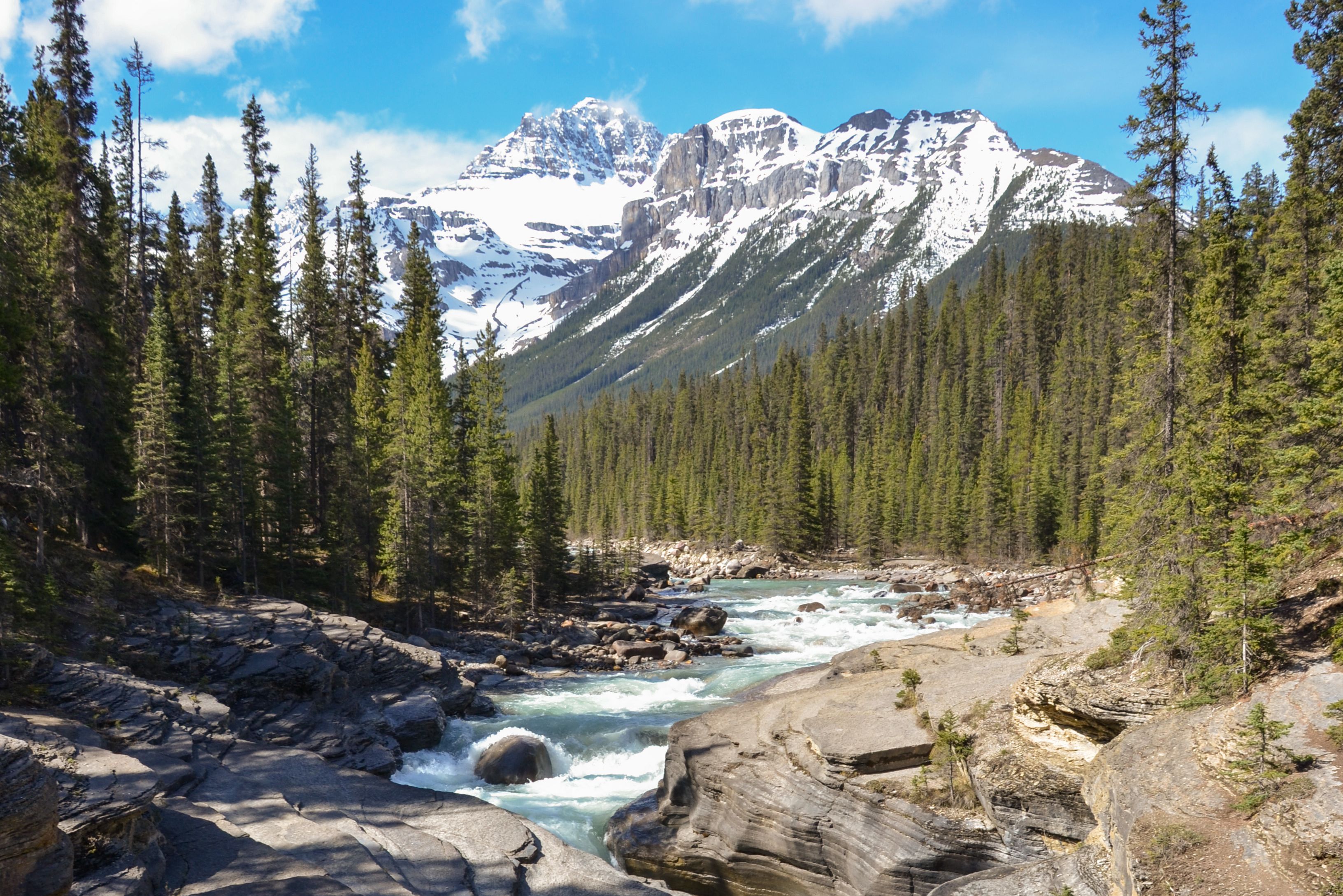 Der traumhafte Mistaya Canyon im Banff National Park in Alberta