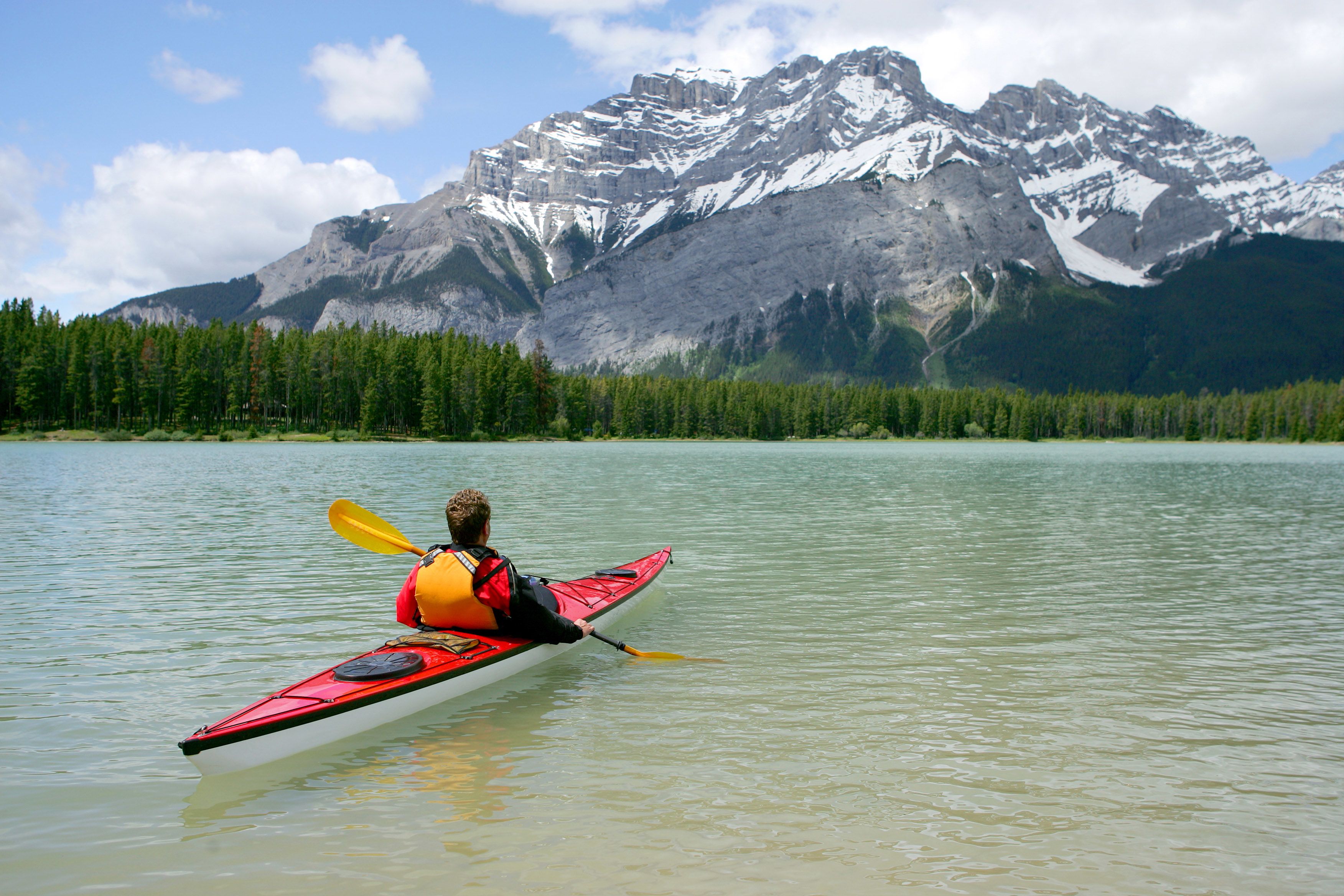 Kajak fahren im Banff National Park