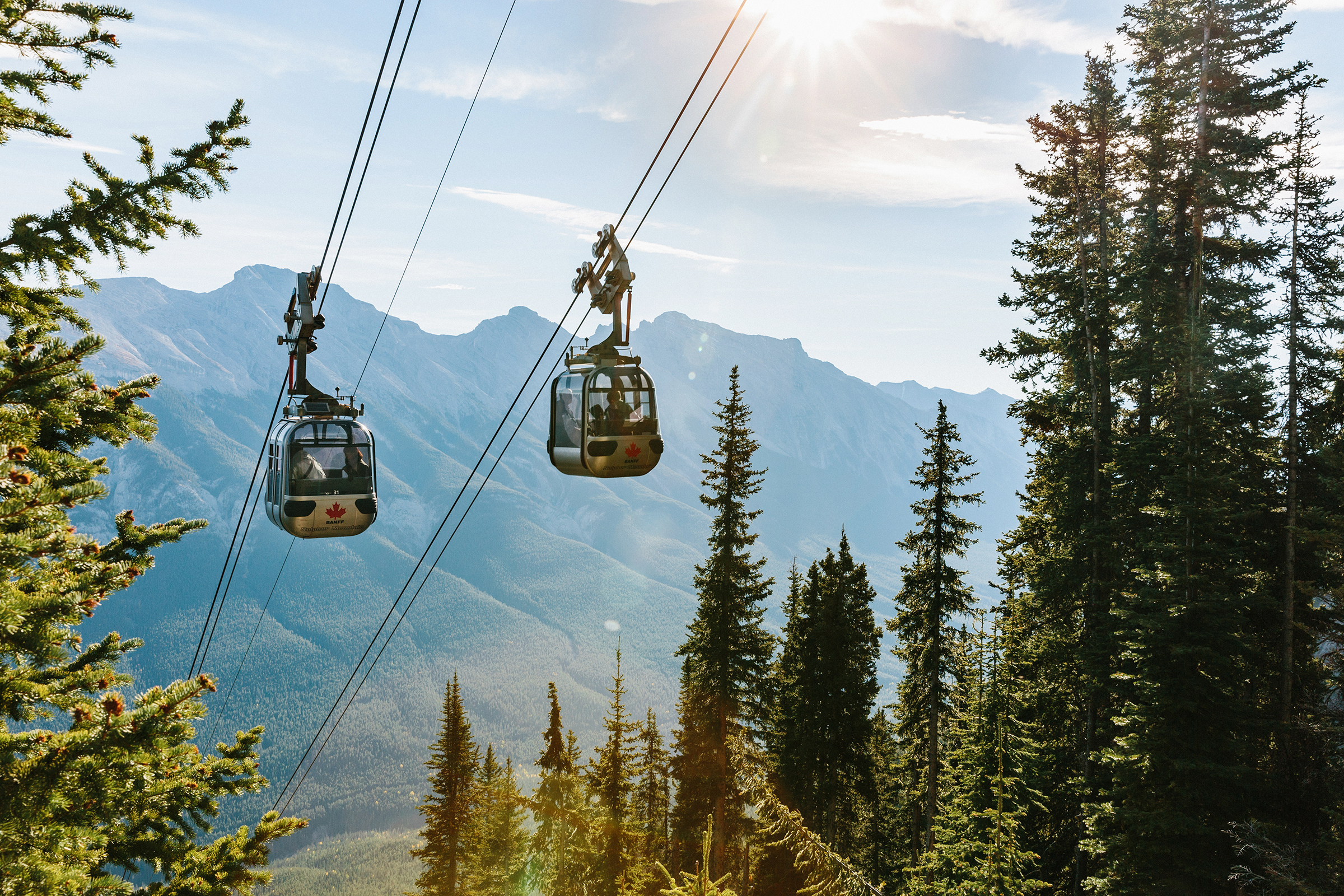 Der Banff Gondola Ride führt hoch hinaus