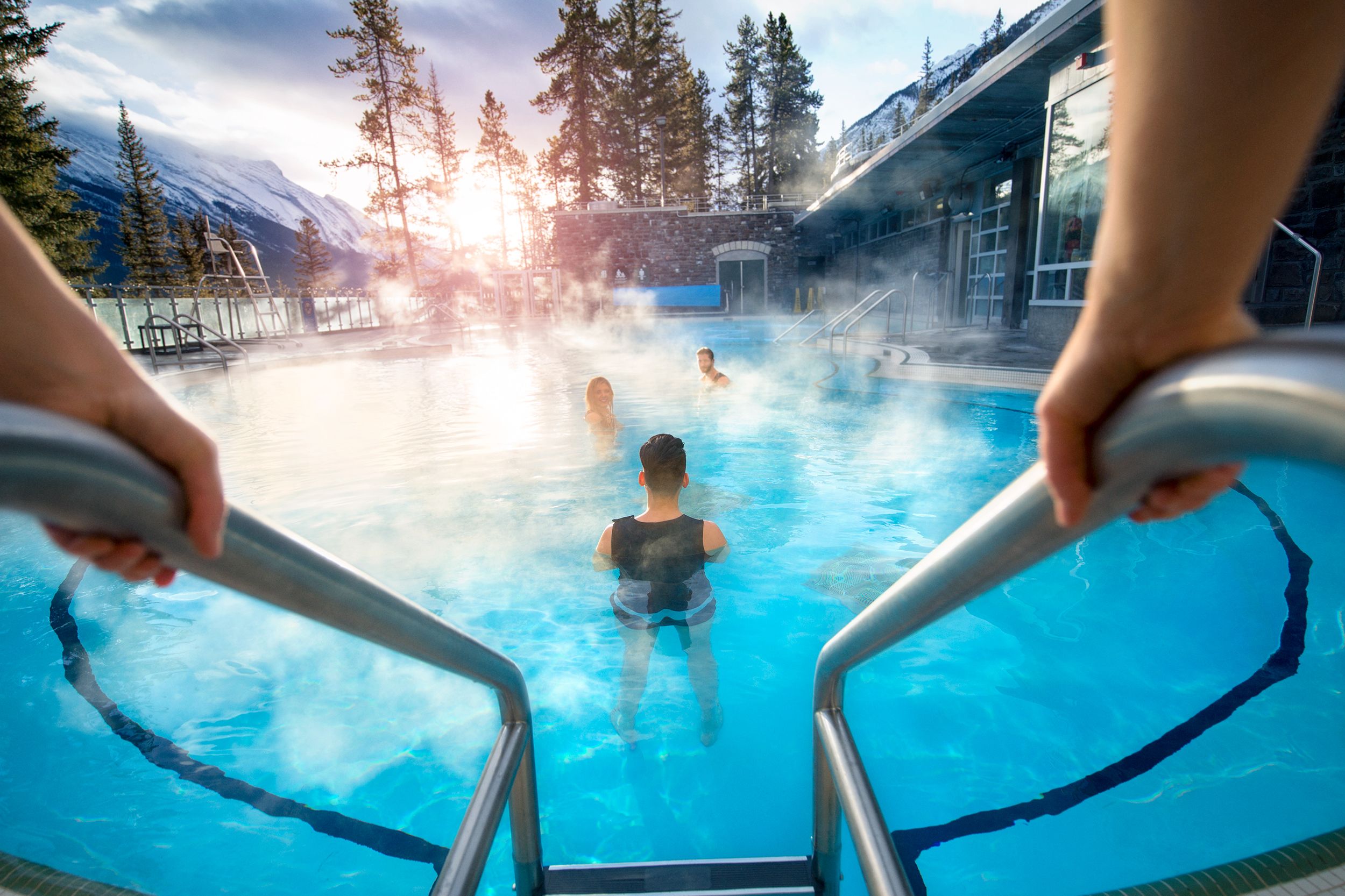 Die Upper Hot Springs im Banff National Park