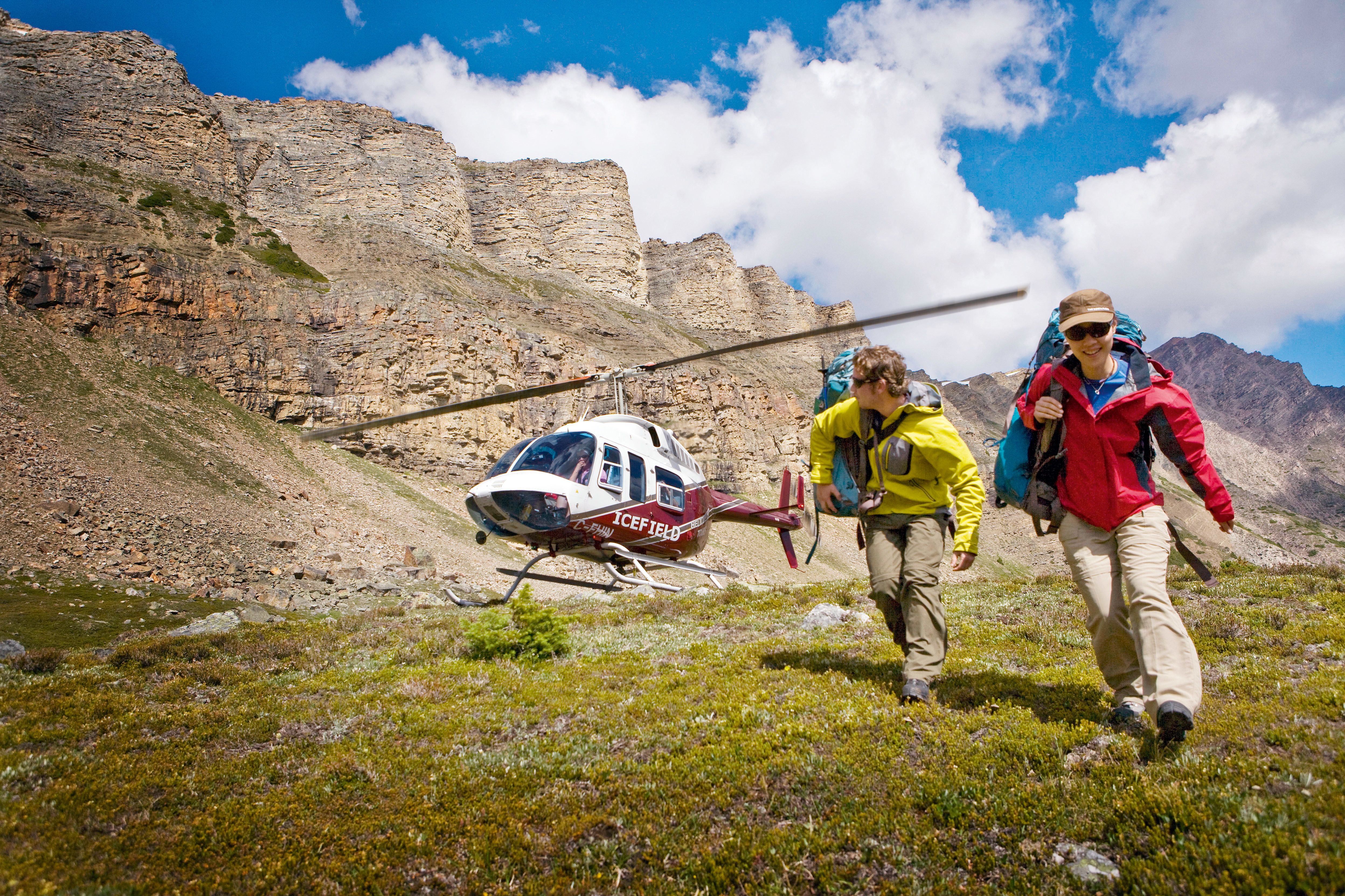 Heli hiking in Banff National Park, Alberta