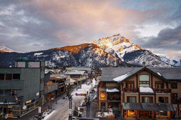 Winterstimmung in Lake Louise Village Winterstimmung in Lake Louise Village