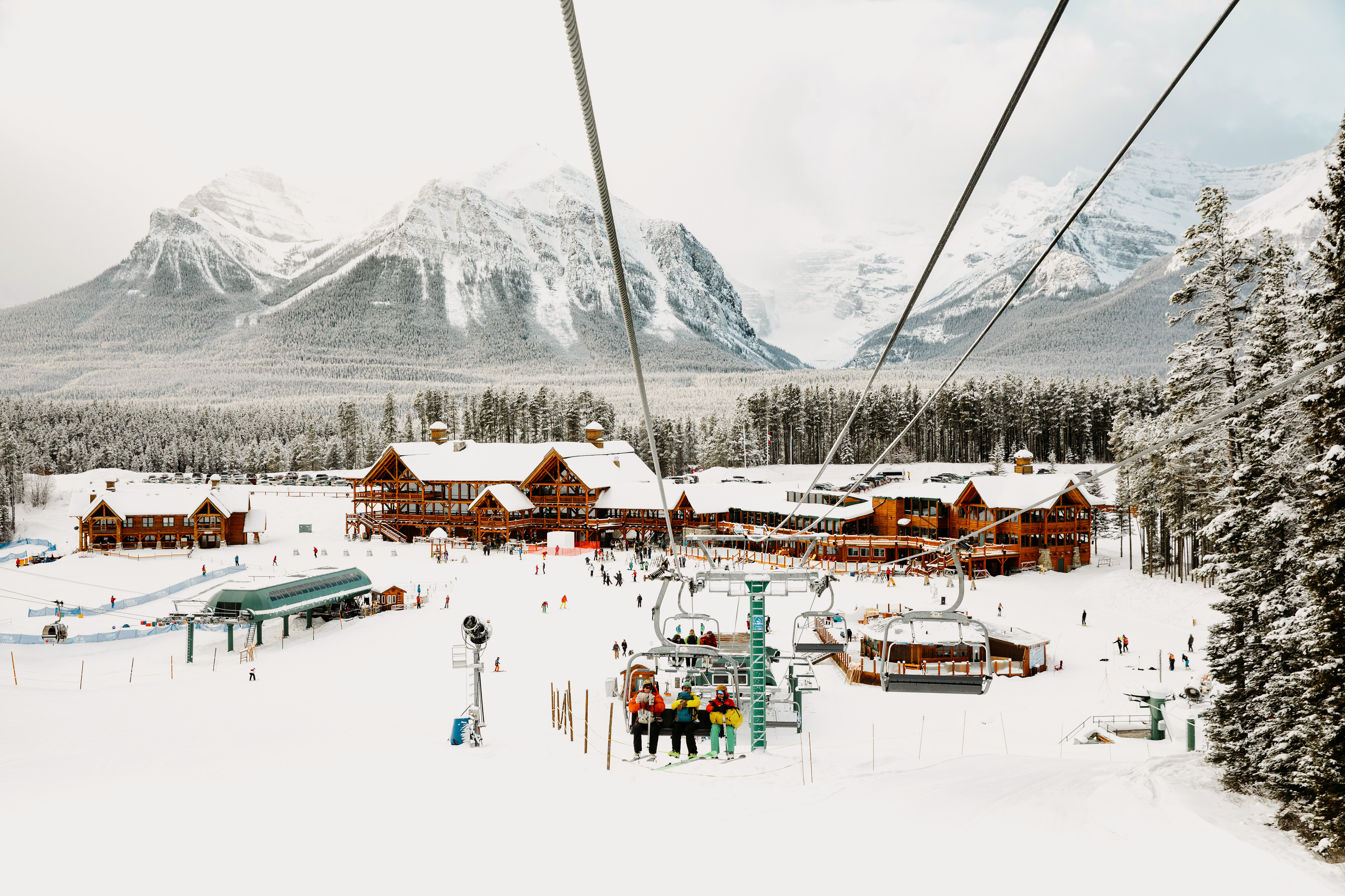 EIne Ski-Piste in Lake Louise