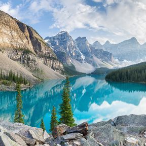 Spiegelung auf dem Moraine Lake