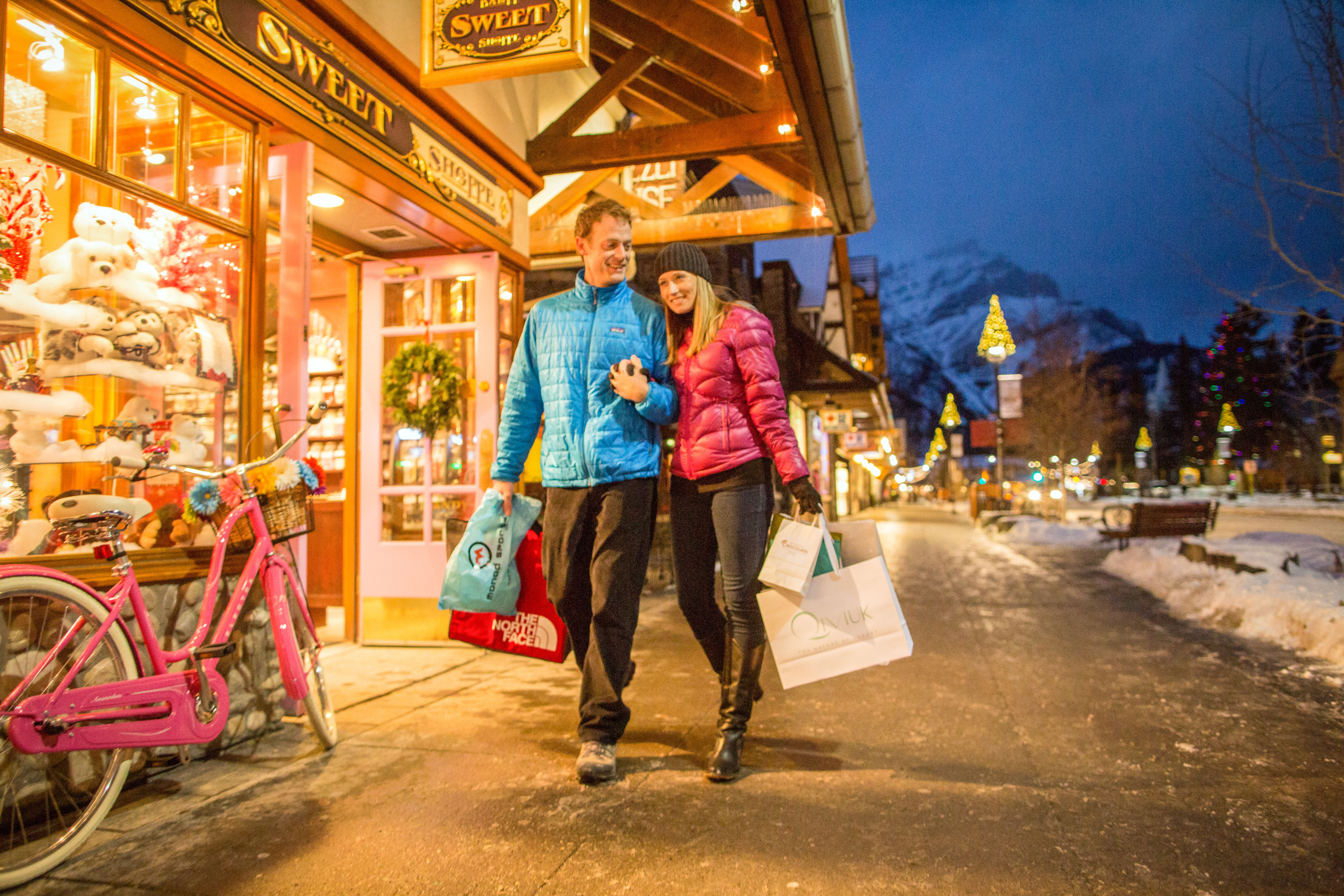 Winter Shopping in Banff