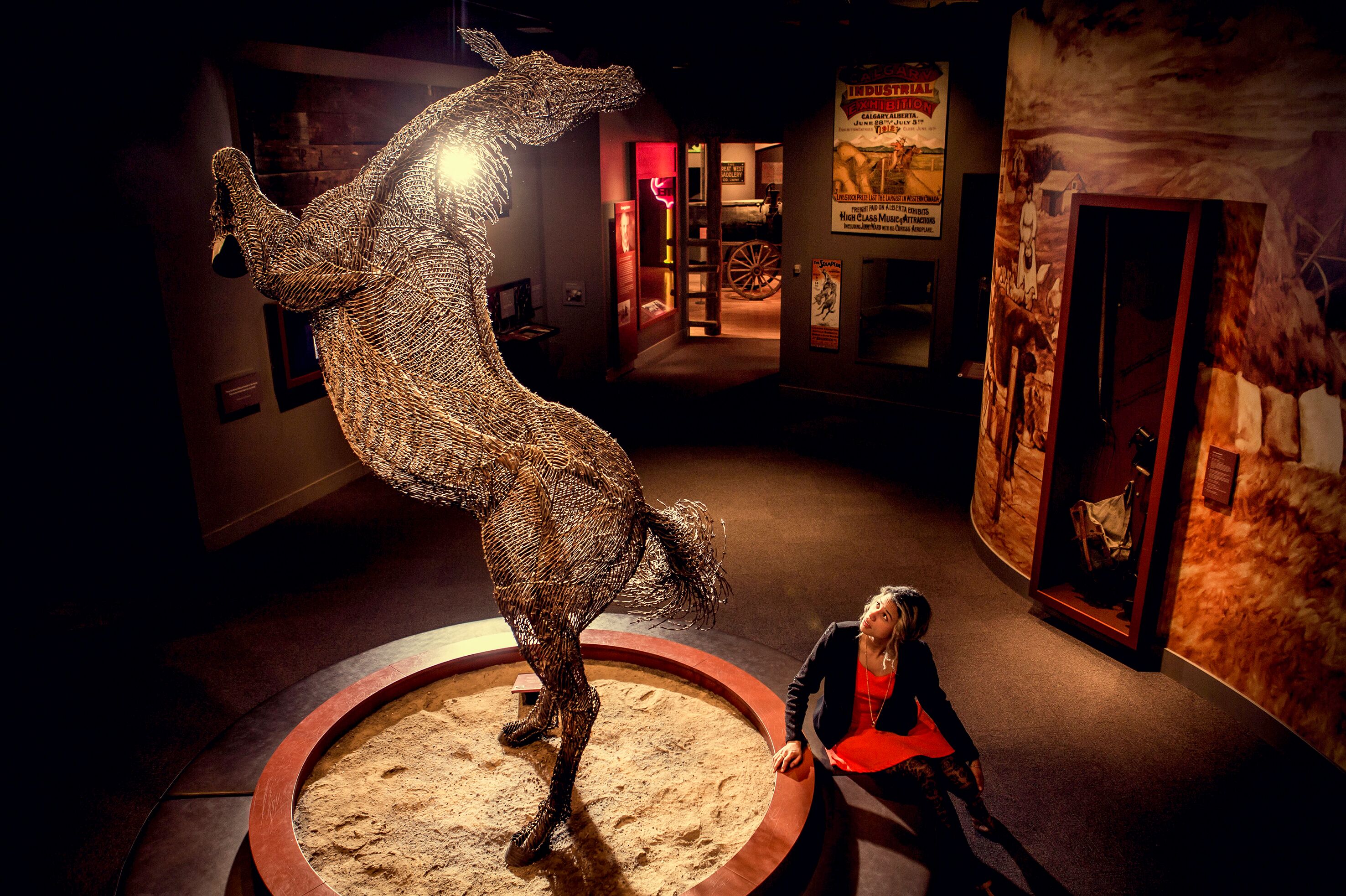 Kunstwerk im Glenbow Museum in Calgary