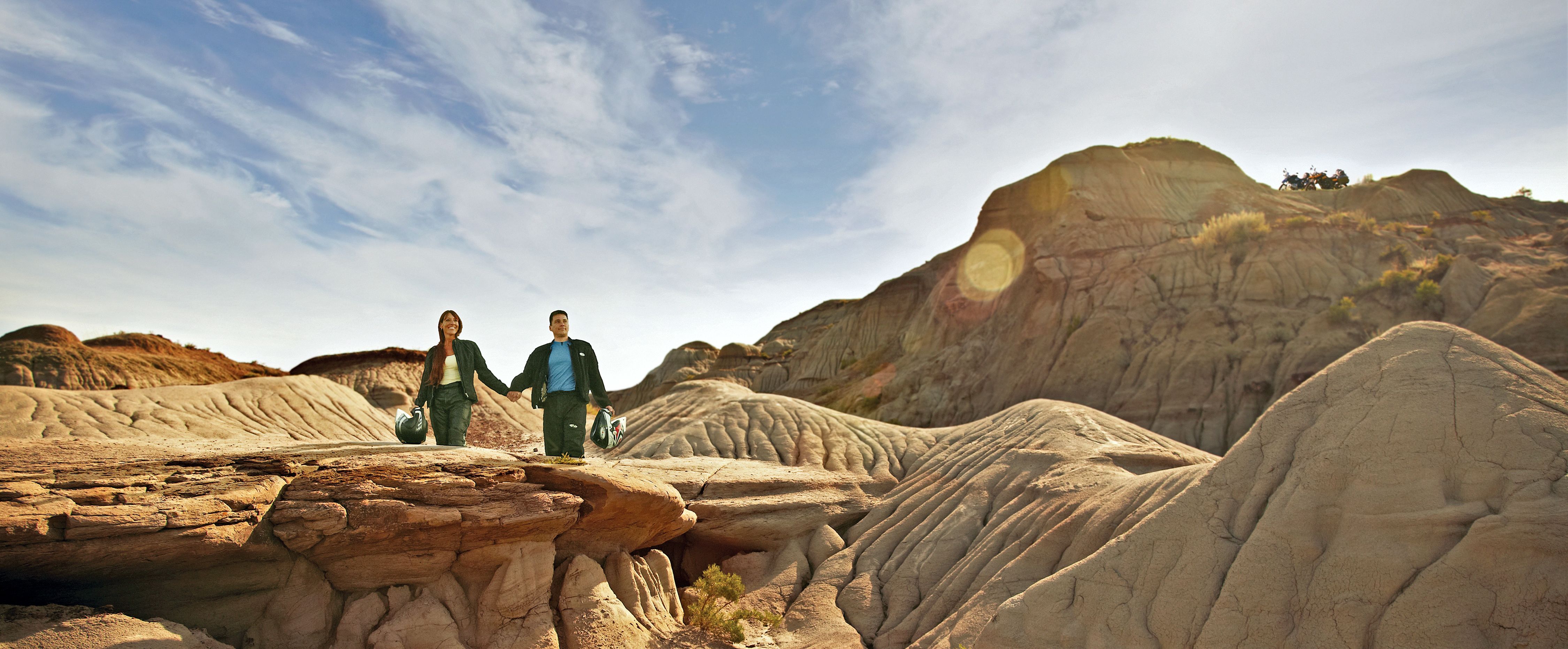 Spazieren im Dinosaur Provincial Park