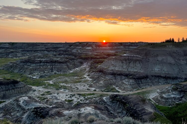 Sonnenaufgang über dem Horseshoe Canyon