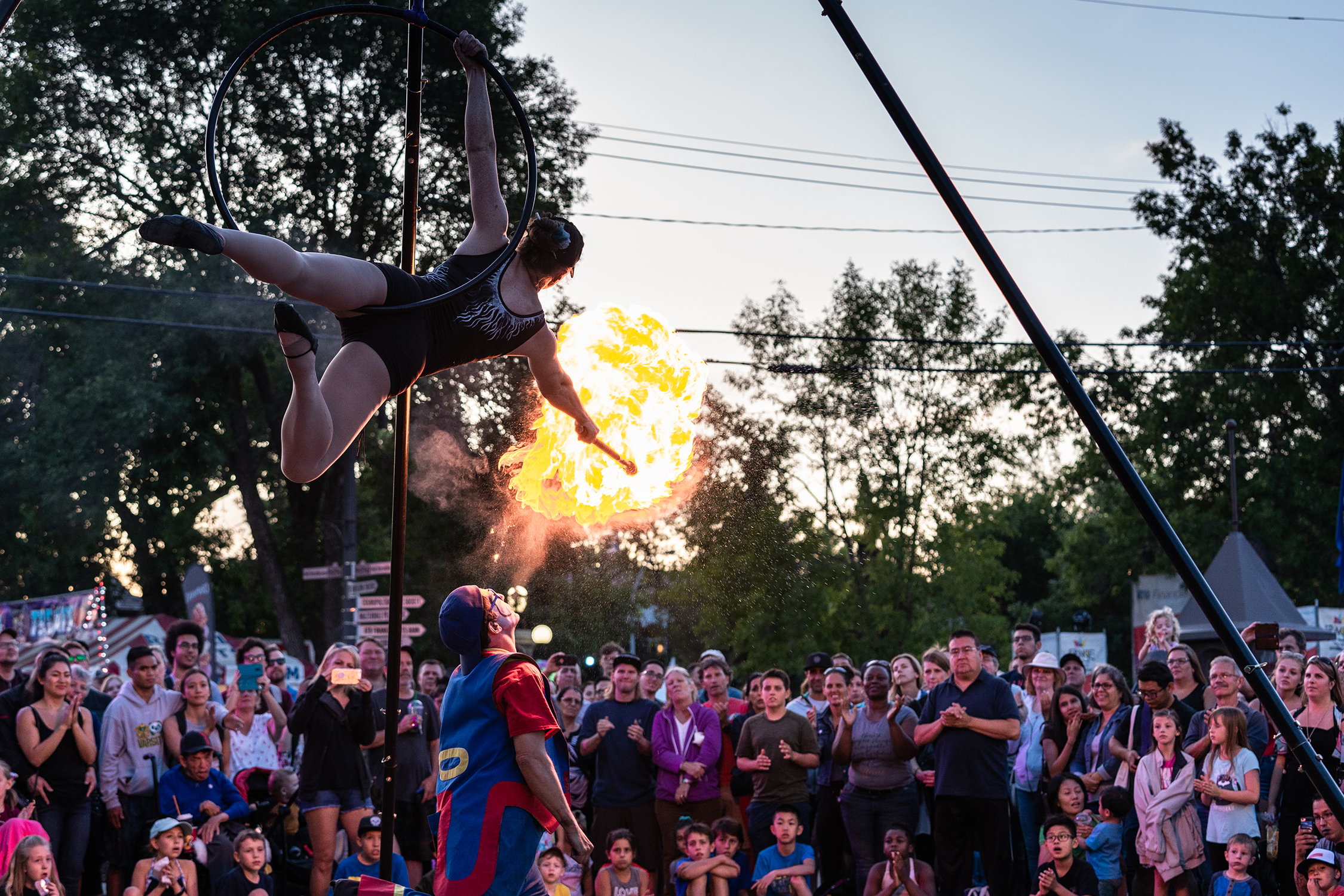 Akriiobatik auf dem Fringe Festival