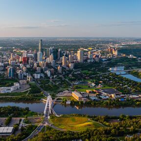 Blick aufs schöne Edmonton