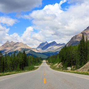 Auf dem Icefields Parkway im Jasper National Park, Alberta