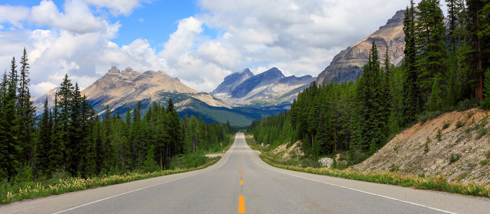 Auf dem Icefields Parkway im Jasper National Park, Alberta