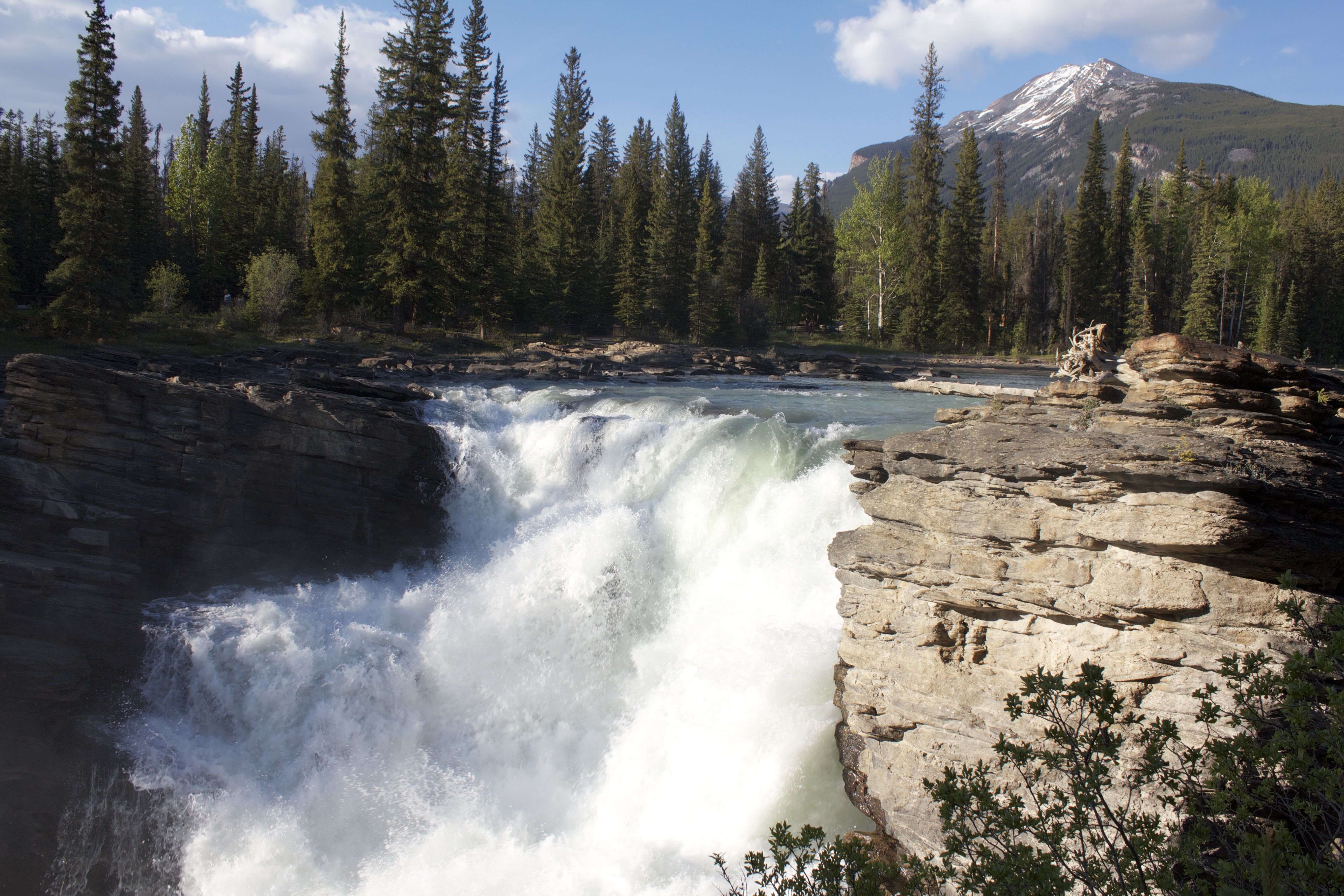 Athabasca Wasserfall, British Columbia, Icefields Highway kurz vor Whistler