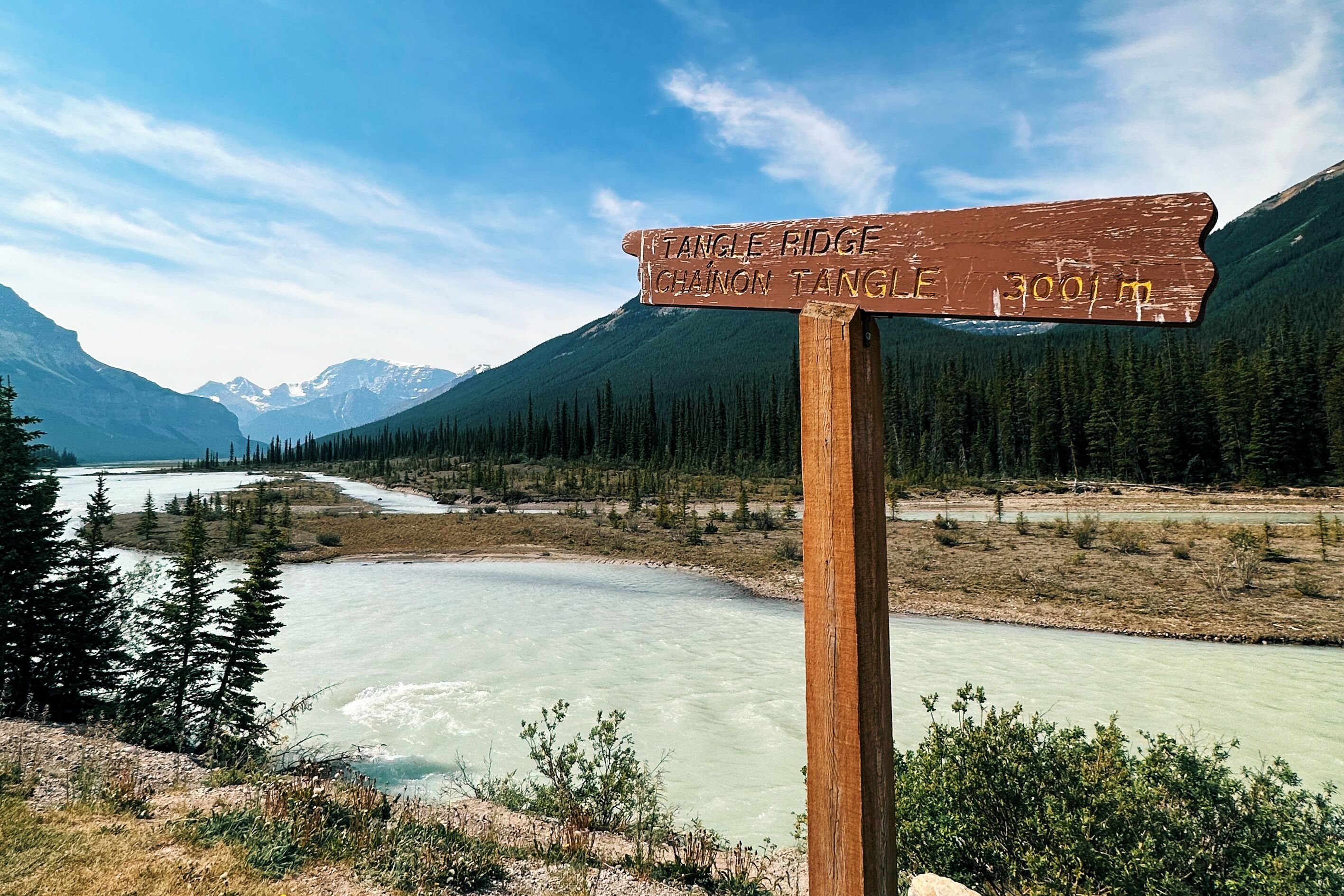Icefields Parway Wegweiser