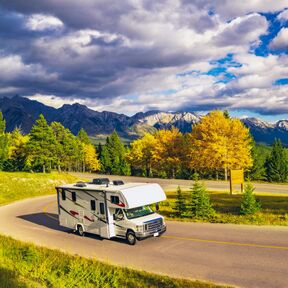 Mit dem Wohnmobil durch Jasper's Herbstlandschaft