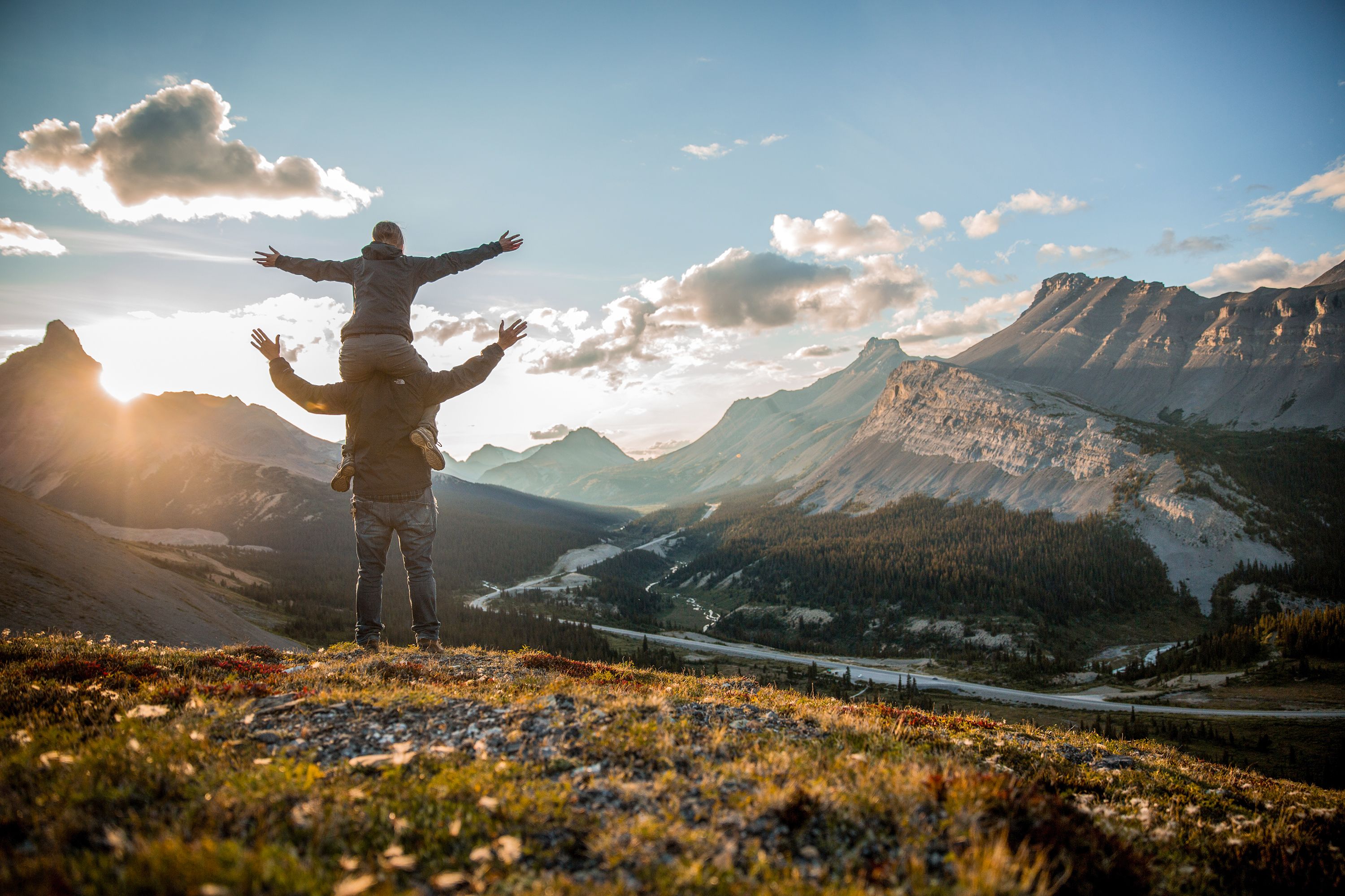 posierendes Paar im Jasper Nationalpark