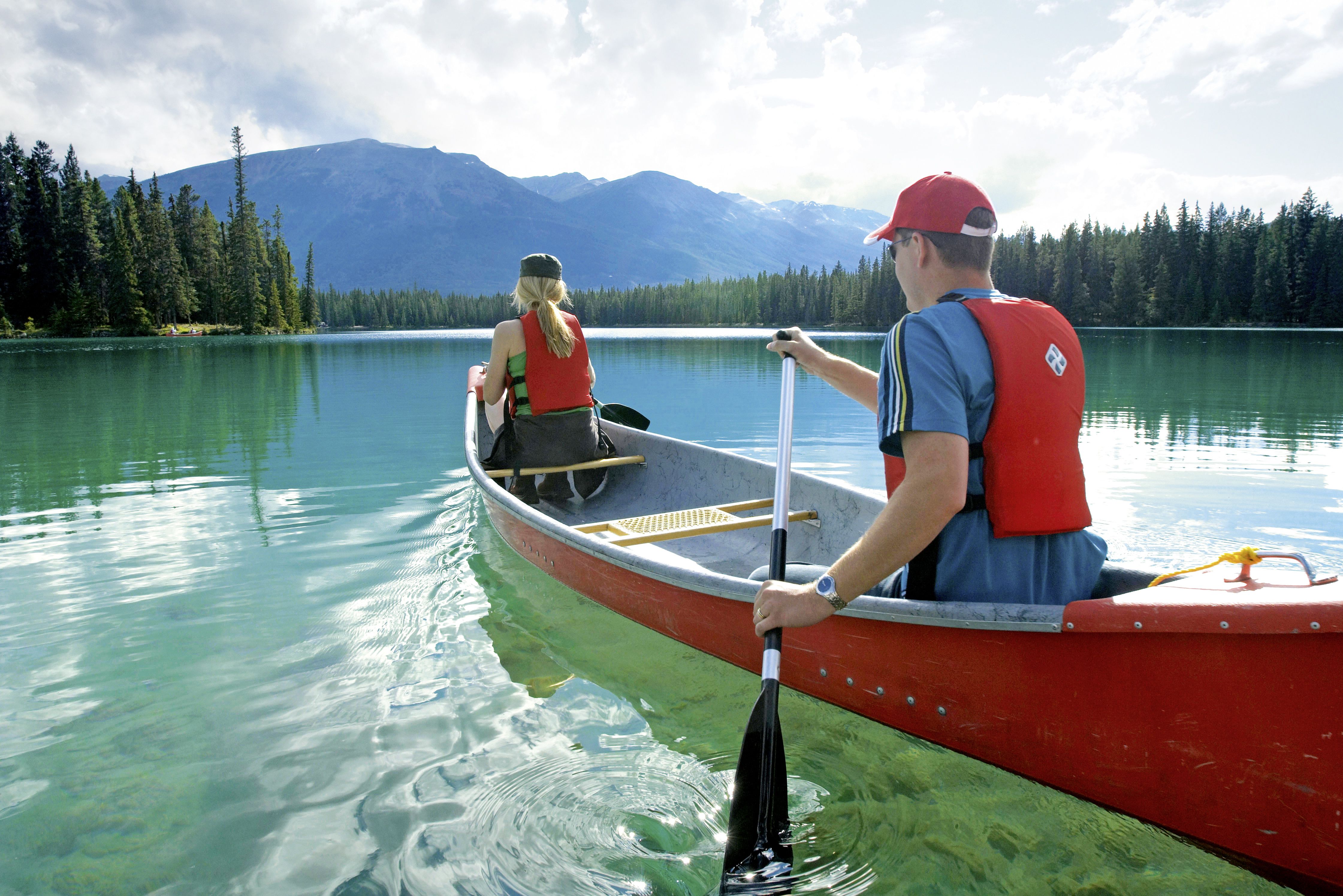 Kanu auf dem Jasper National Park