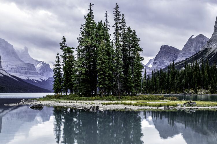 Der Maligne Lake im Jasper Nationalpark