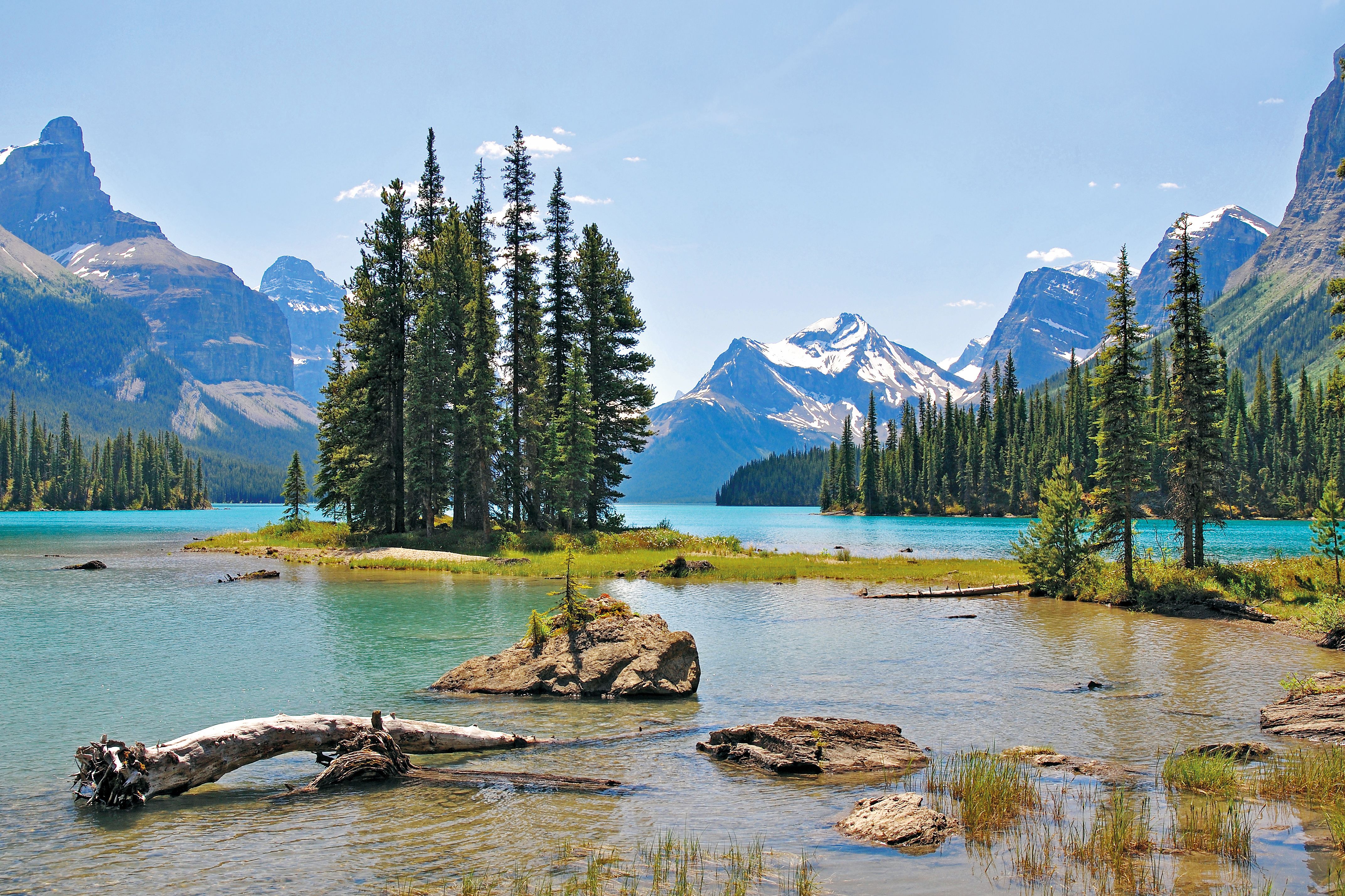 Blick auf den Maligne Lake