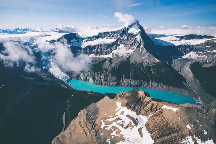 Mount Columbia im Jasper Nationapark, Alberta