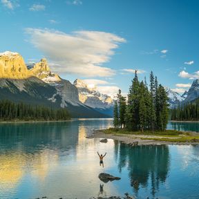 Der Maligne Lake im Jasper National Park