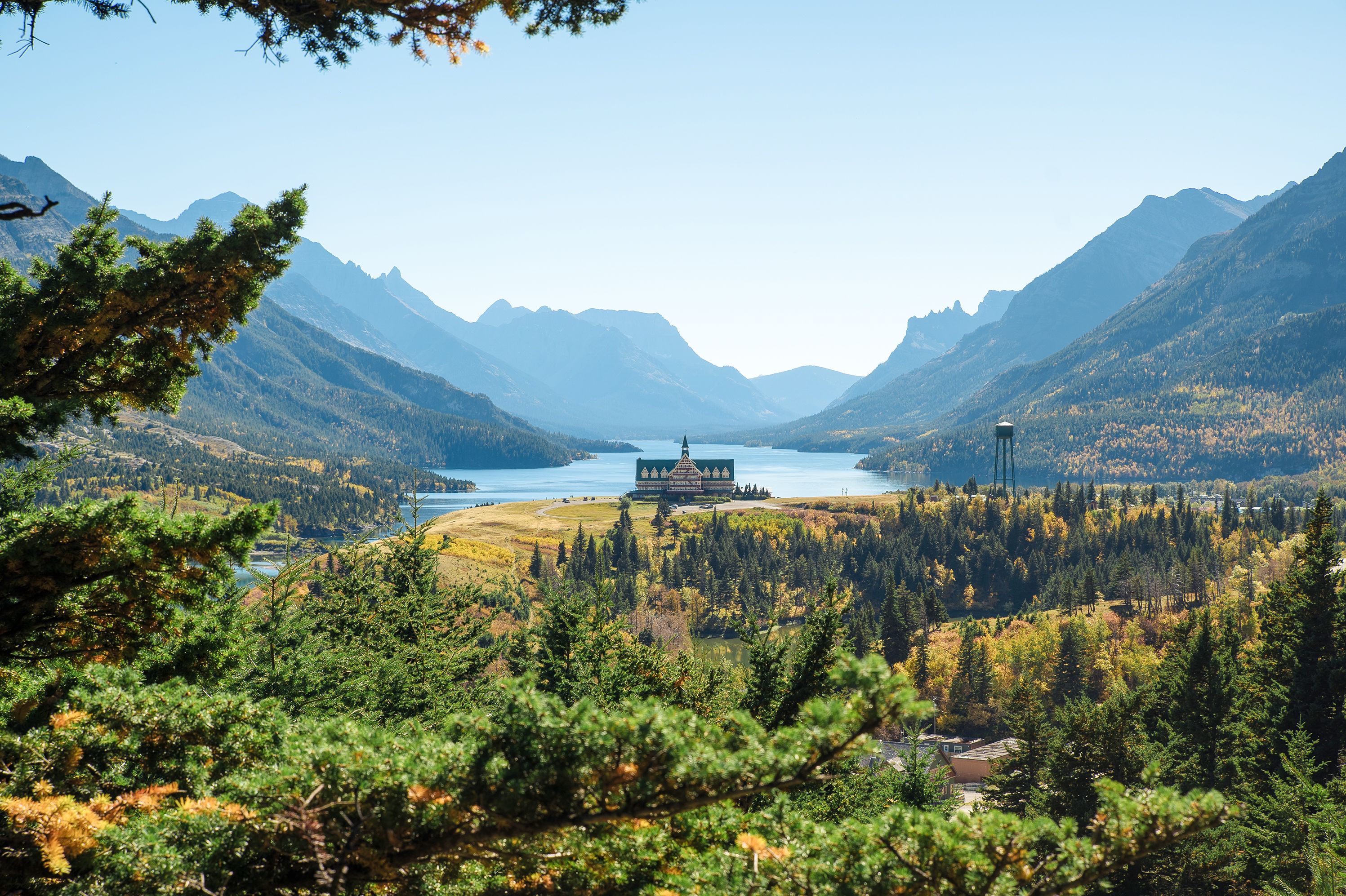 Das Prince Of Whales Hotel am Waterton Lake