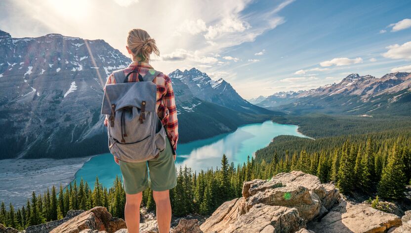 Wanderung zum traumhaften Peyto Lake in den kanadischen Rocky Mountains Wanderung zum traumhaften Peyto Lake in den kanadischen Rocky Mountains