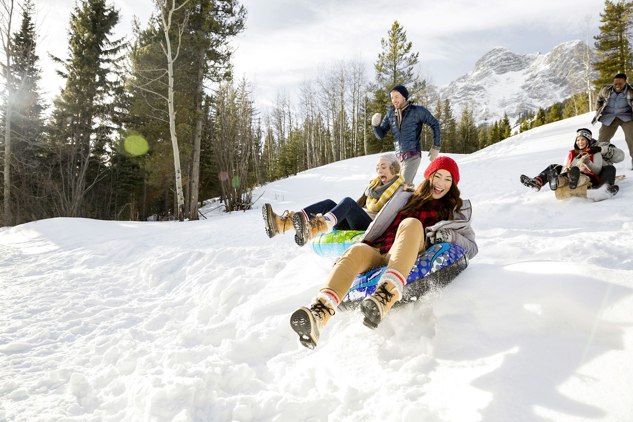 Eine Rodeltour im Kananaskis Country in Kanada
