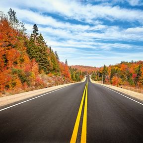 Quer durch das herbstliche Kanada auf dem Highway 1