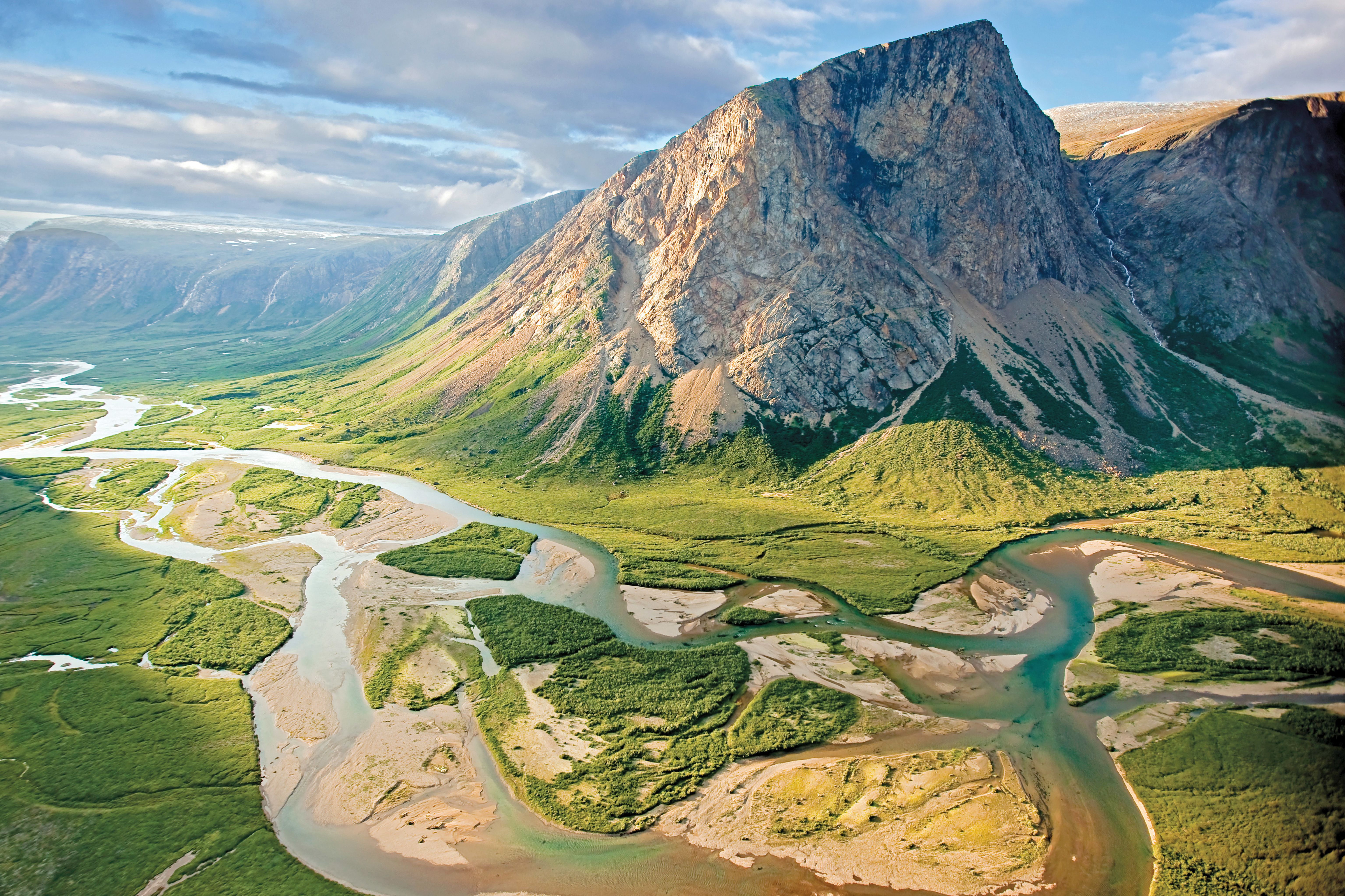 Blick auf die Torngat Mountains