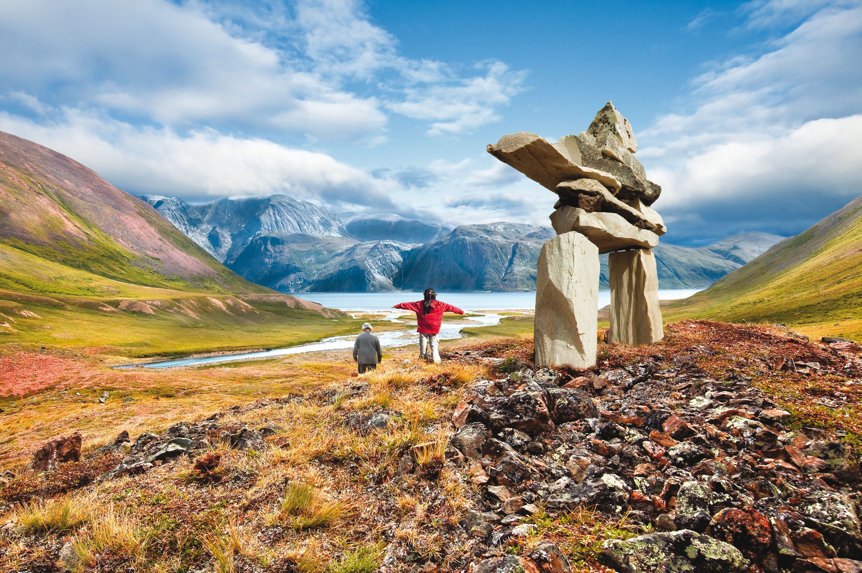 Inukshuk Steinfigur