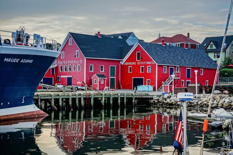 Der hafen von Lunenburg in Nova Scotia, Kanada