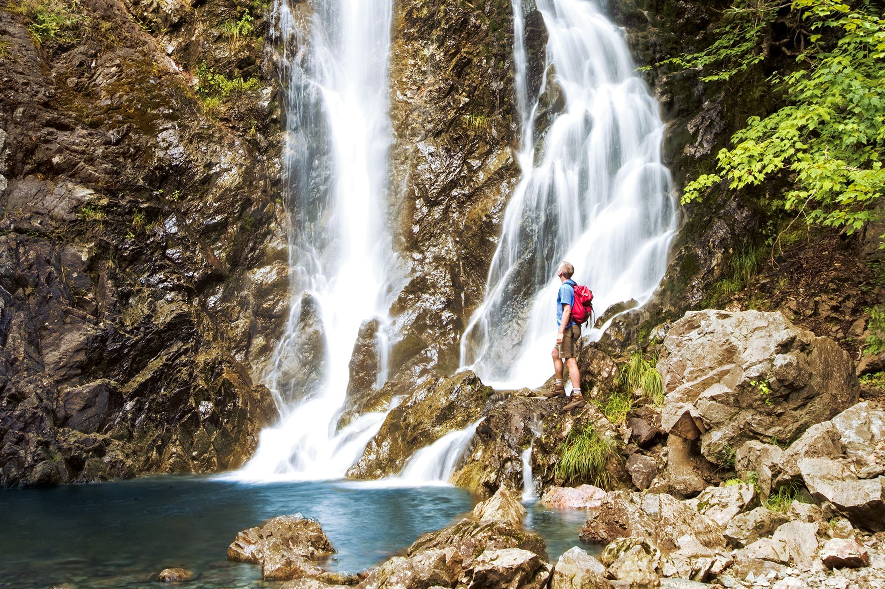 Wasserfall im Fundy Nationalpark in New Brunswick, Kanada