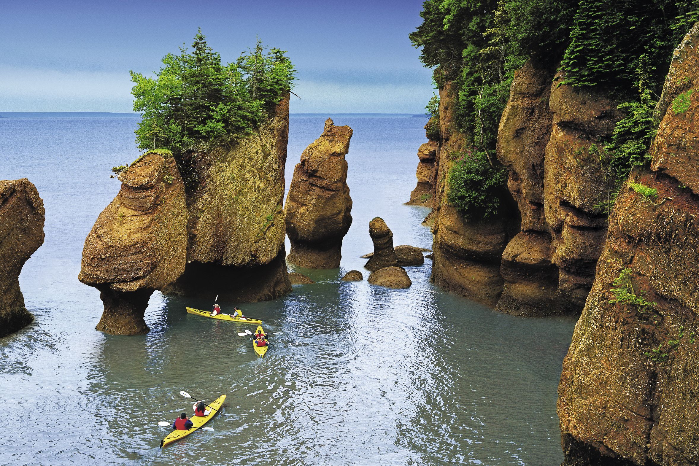 Flut an den Hopewell Rocks