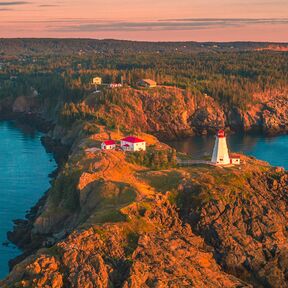 Das Swallowtail Lighthouse auf Grand Manan Island