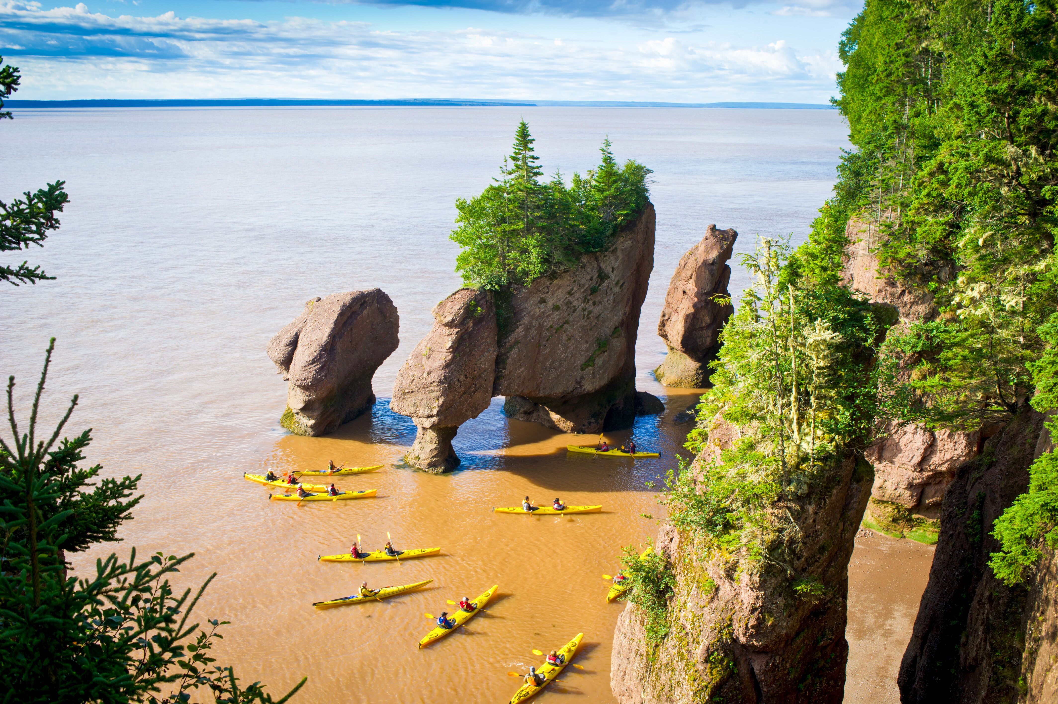 Kayaking in den Hopewell Rocks