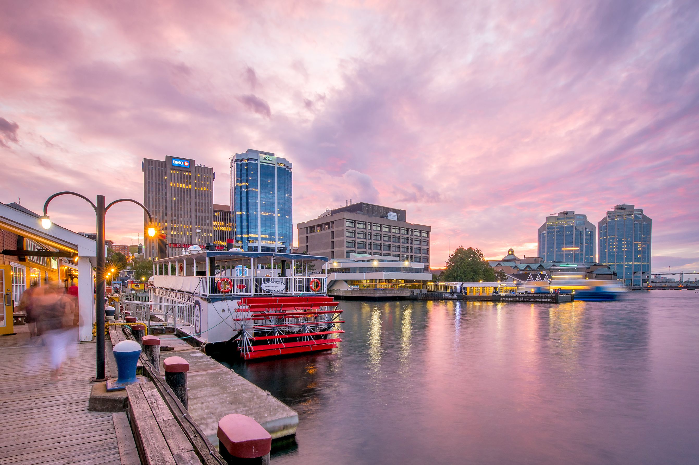 Blick auf den Hafen von Halifax, Nova Scotia