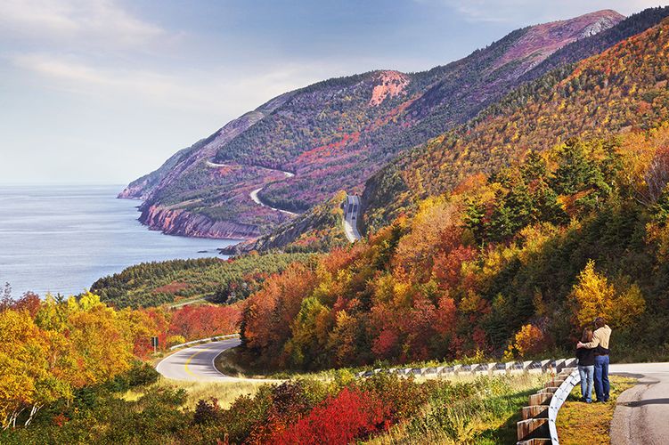 Cabot Trail im Herbst, Nova Scotia