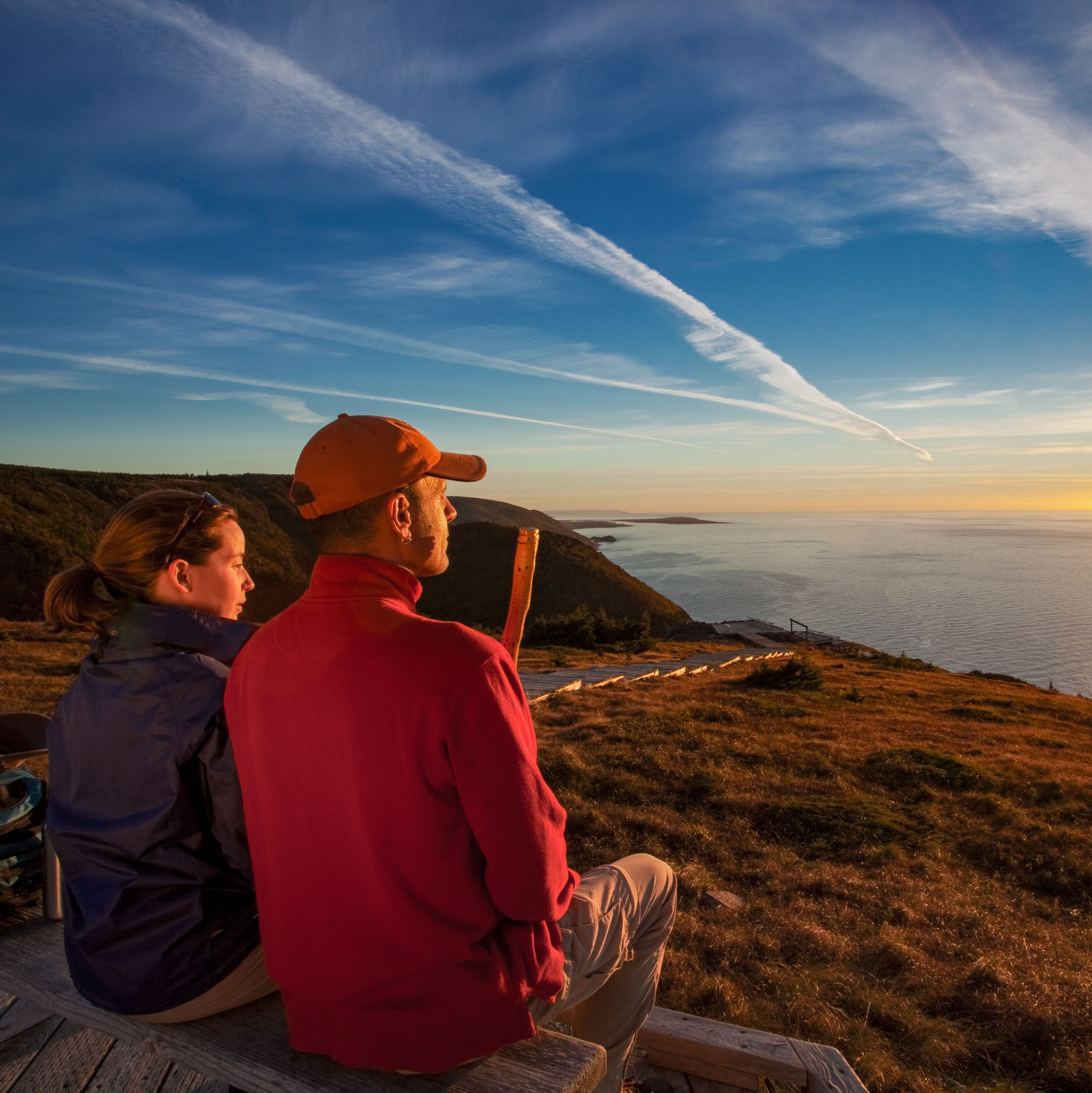 Den Sonnenuntergang im Cape-Breton-Highlands-Nationalpark genieÃŸen