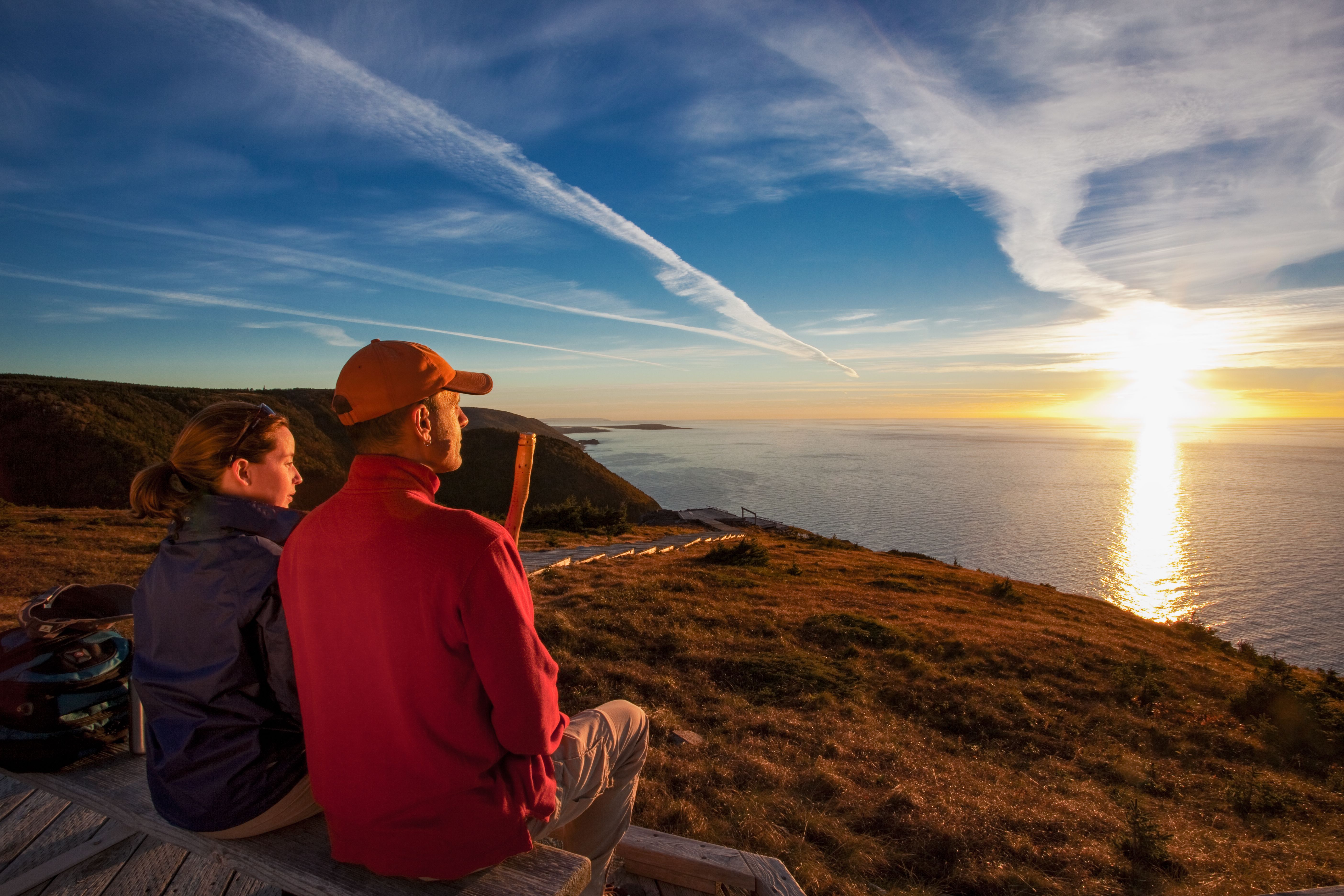 Den Sonnenuntergang im Cape-Breton-Highlands-Nationalpark genieÃŸen