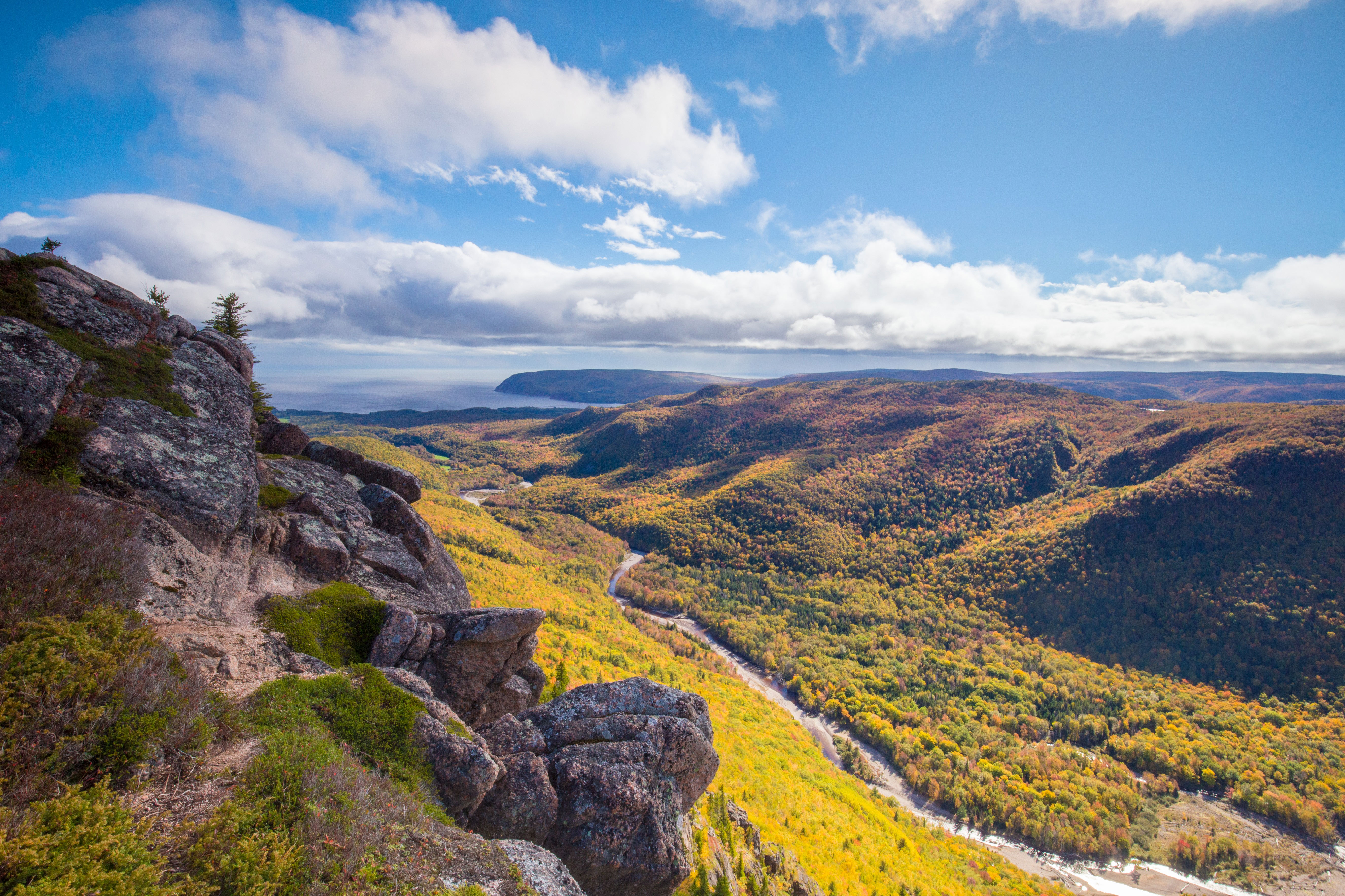 Malerische Landschaft im Cape Breton Highlands National Park