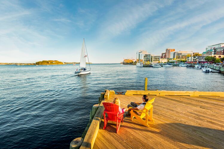 Blick aufs Wasser in Halifax