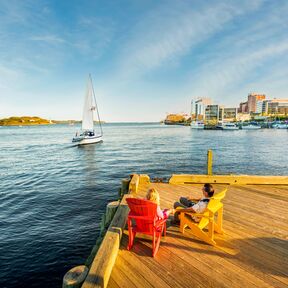 Blick aufs Wasser in Halifax