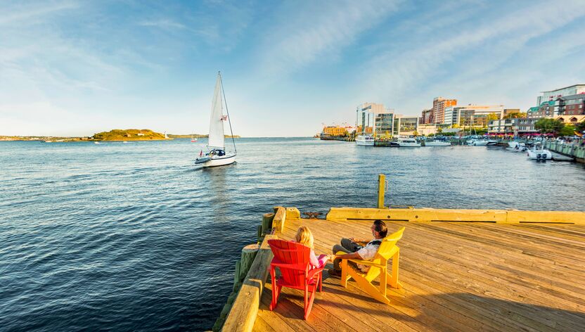 Blick aufs Wasser in Halifax Blick aufs Wasser in Halifax