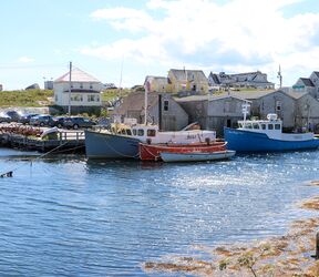 Fischerdorf bei Peggys Cove